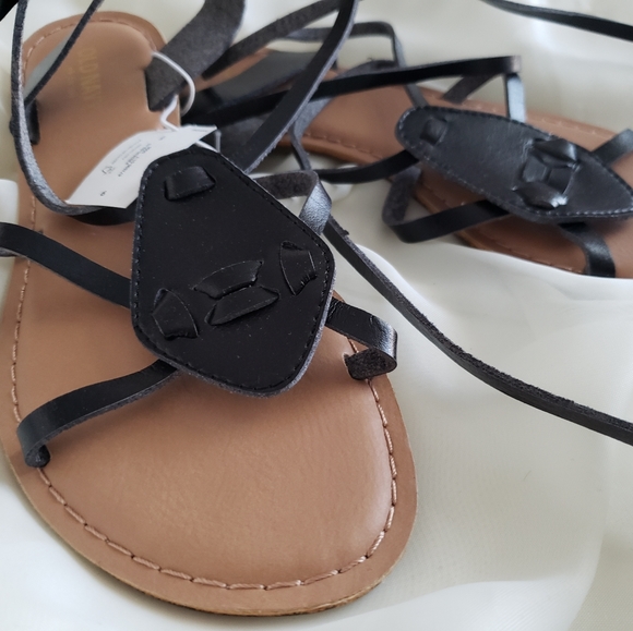 NEW Old Navy lace up sandals - Picture 2 of 4
